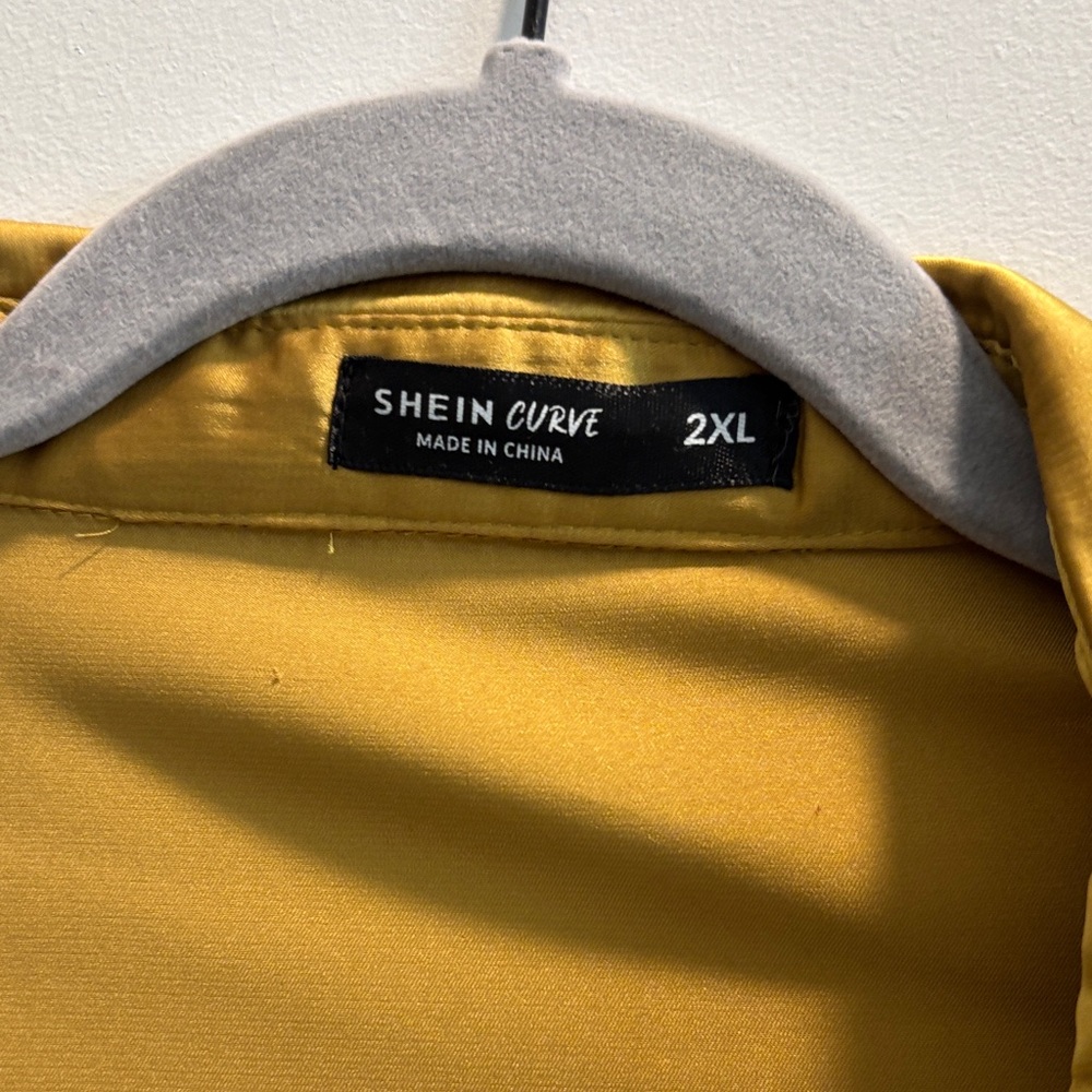 SHEIN gold Satin Mini Dress - Picture 4 of 8